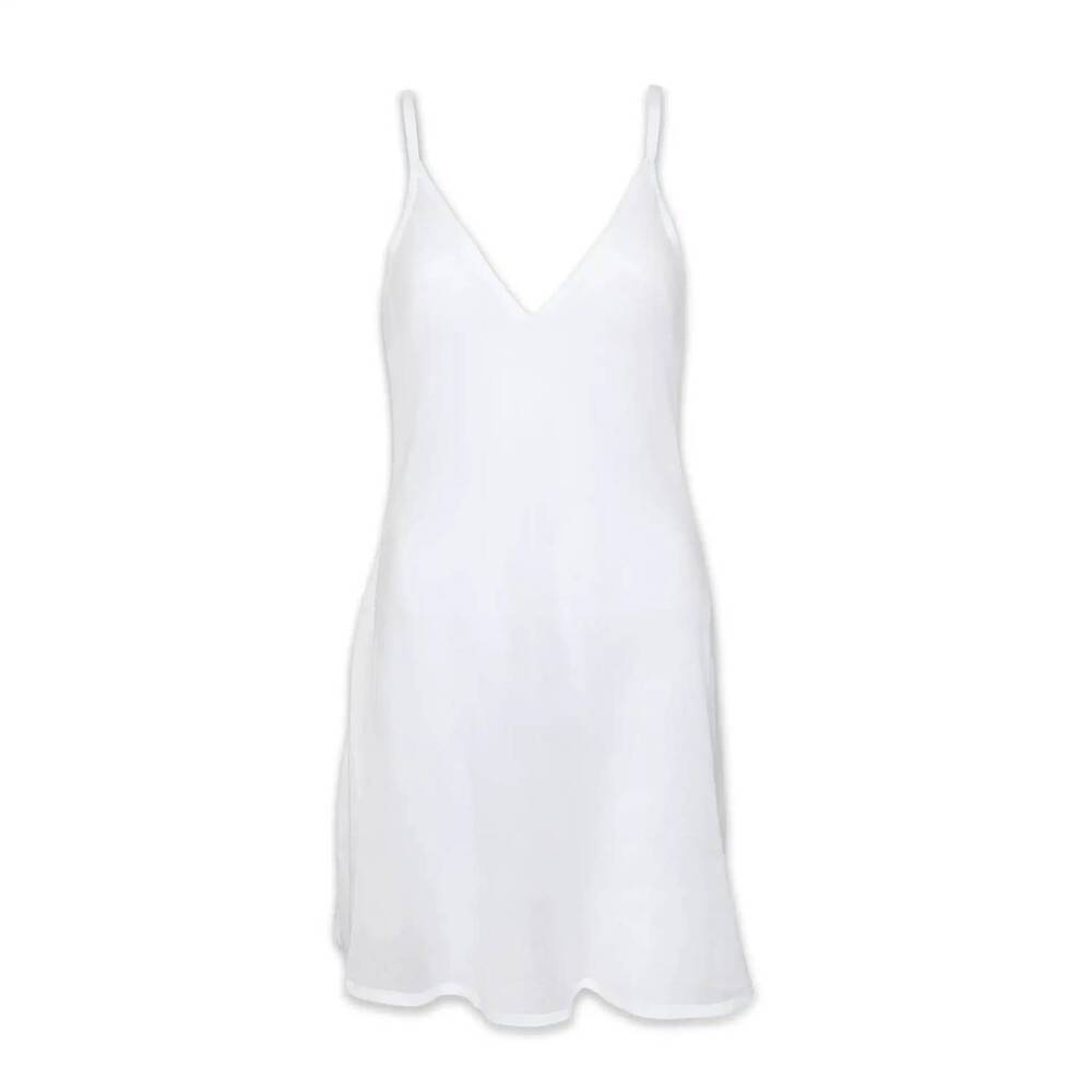 NEW HELEN JON v-neck slip dress in white - Picture 4 of 4